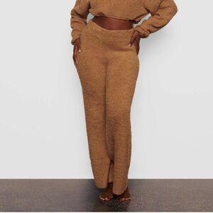 NEW SKIMS by Kim Kardashian Cozy Knit Pants in Camel Plus Size 4X/5X RARE